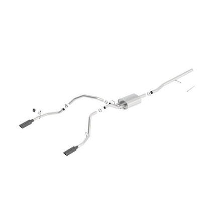 Borla 140537BC Cat-Back Exhaust for Chevrolet Silverado 1500 GMC Sierra 5.3L V8 (2014-2016)