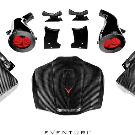 Eventuri Carbon Fiber Intake and Engine Cover for Mercedes-AMG GT / GT S / GT R C190 (Gloss), image 1