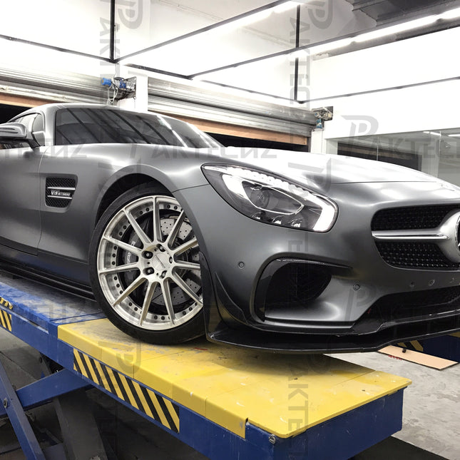Paktechz Carbon Fiber Front Lip Ver.1 for Mercedes-AMG GT / GT S C190 2015-2017, image 17