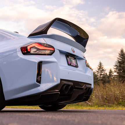 Alpha-N G87 M2 Carbon Rear Underbody Floor Kit installed