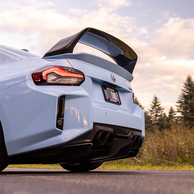 Alpha-N G87 M2 Carbon Rear Underbody Floor Kit installed
