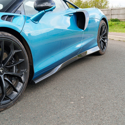 McLaren Artura carbon fibre side skirts by CT Carbon