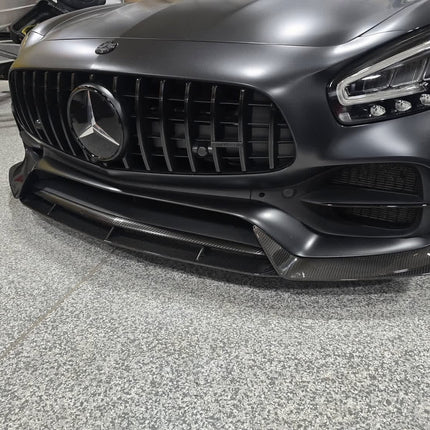 Paktechz Carbon Fiber Front Lip Ver.1 for Mercedes-AMG GT / GT S / GT C C190 2018-2021, image 2