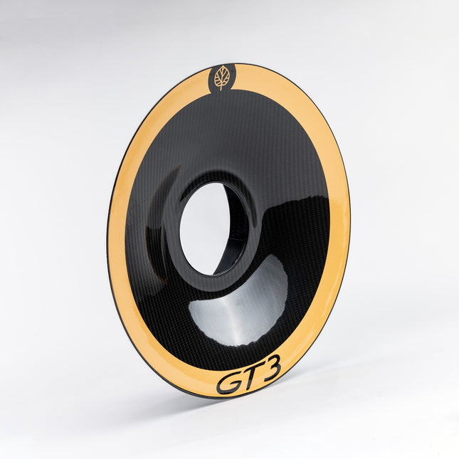 Gold Leaf carbon fiber aero discs for Porsche 911 GT3 991.2 aluminium wheels