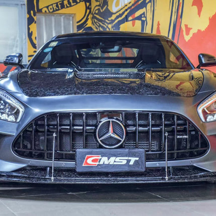CMST Black Series Style Carbon Fiber Hood with Clear View Glass for Mercedes-AMG GT / GT S / GT C / GT R C190, image 12