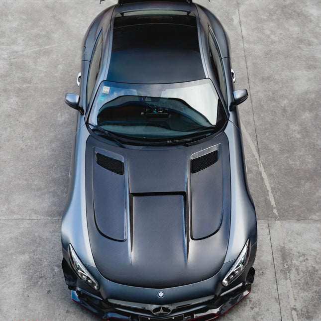 CMST Black Series Style Carbon Fiber Hood for Mercedes-AMG GT / GT S / GT C / GT R C190, image 1