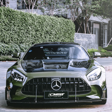 CMST Black Series Style Carbon Fiber Hood with Clear View Glass for Mercedes-AMG GT / GT S / GT C / GT R C190, image 3