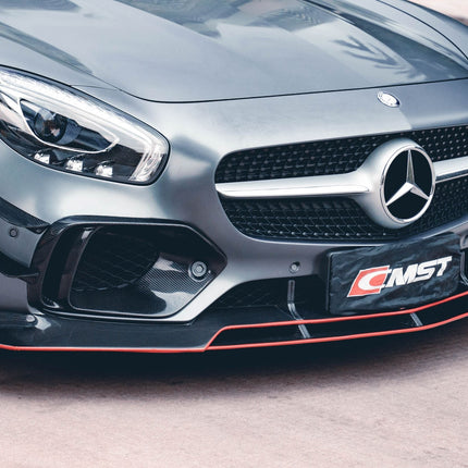 CMST Carbon Fiber Front Bumper Canards for Mercedes-AMG GT / GT S C190 2015-2017, image 6