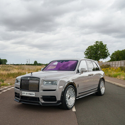 Rolls-Royce Cullinan Carbon Fibre Front Splitter CT5320 fitted
