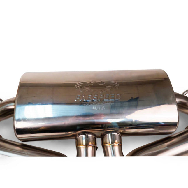Fabspeed Audi RSQ8 valved cat-back exhaust, muffler detail
