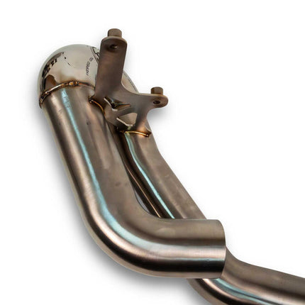 Fabspeed 992.2 GTS muffler bypass view
