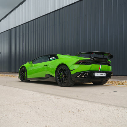 CT Carbon Huracan carbon fibre spoiler wing side view