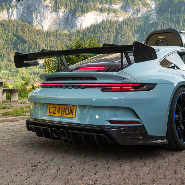 Porsche 992.1 GT3 carbon fibre rear end kit by CT Carbon