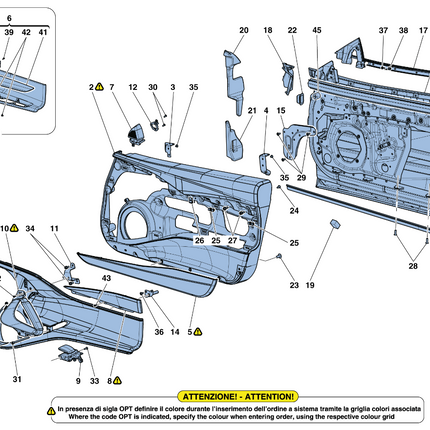 Ferrari 812 GTS Left Door, OEM, Part Number: 88070611