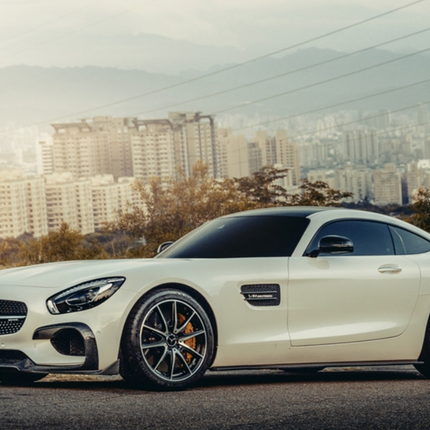Future Design RT Style Carbon Fiber Front Lip Splitter for Mercedes-AMG GT / GT S / GT C C190, image 10