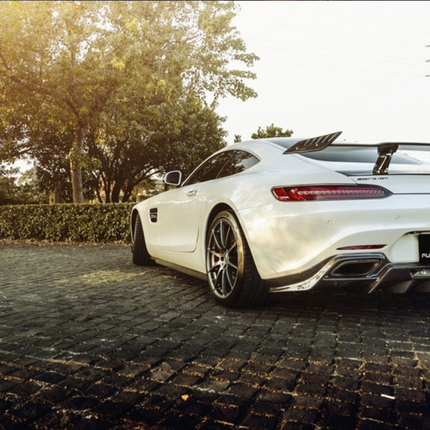 Future Design RT Style Carbon Fiber Rear Spoiler Wing for Mercedes-AMG GT / GT S / GT C C190, image 2