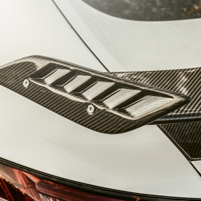Future Design RT Style Carbon Fiber Rear Spoiler Wing for Mercedes-AMG GT / GT S / GT C C190, image 6