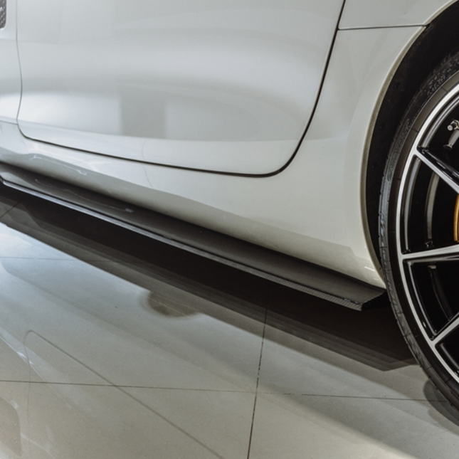 Future Design RT Style Carbon Fiber Side Skirts for Mercedes-AMG GT / GT S C190 2015-2017, image 11