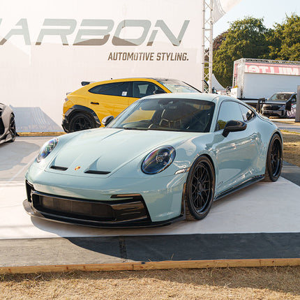 Porsche 992.1 GT3 Touring carbon fibre splitter fitted