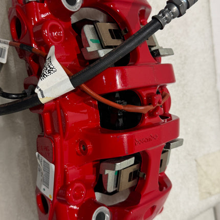 Ferrari 488 GTB Spider Front Caliper with Pads, Right Hand, Red, OEM, Part Number: 328375