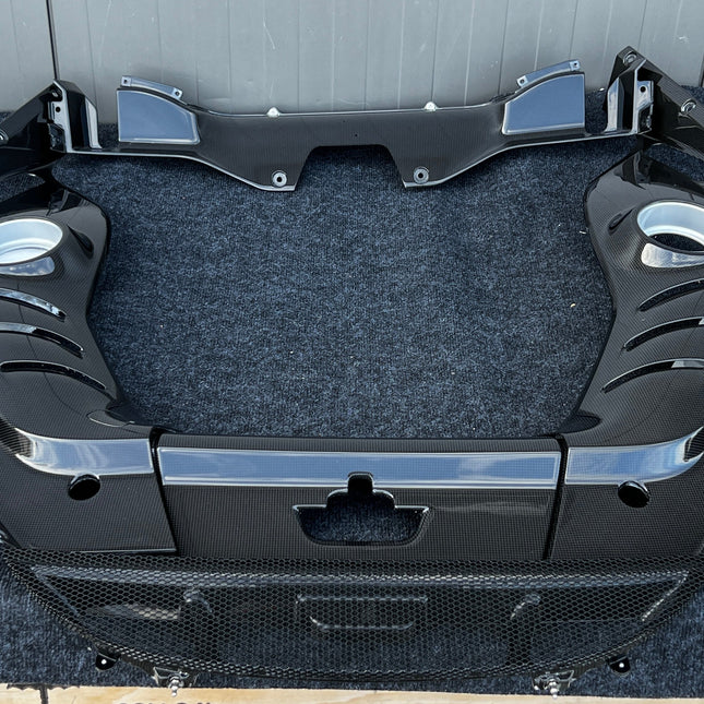 Ferrari 296 GTB Carbon Fiber Rear Engine Compartment Set of 4, OEM, Part Number: 804984, 804970, 889327, 777307