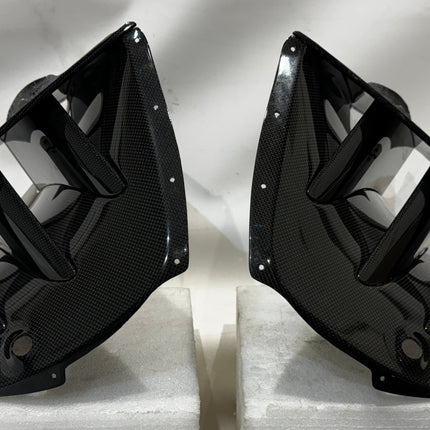 Ferrari 812 Competizione Rear Air Intake, Left and Right, Carbon Fiber, OEM, Part Number: 821774, 821772