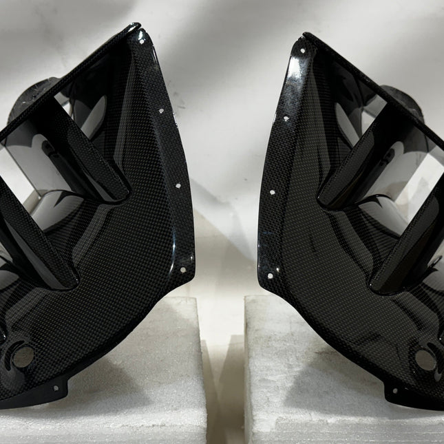Ferrari 812 Competizione Rear Air Intake, Left and Right, Carbon Fiber, OEM, Part Number: 821774, 821772