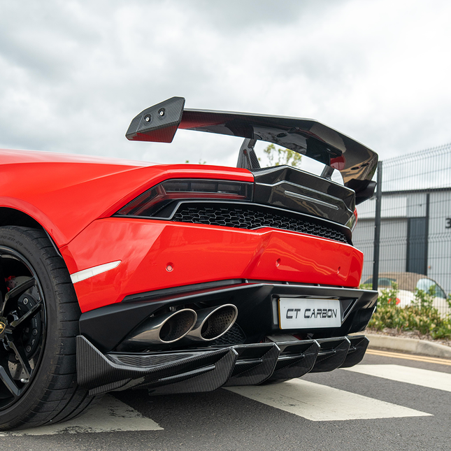 CT Carbon Huracan carbon fibre spoiler wing render