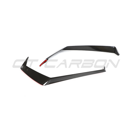 Lamborghini Huracan LP-610 carbon fibre front bumper trim rear view