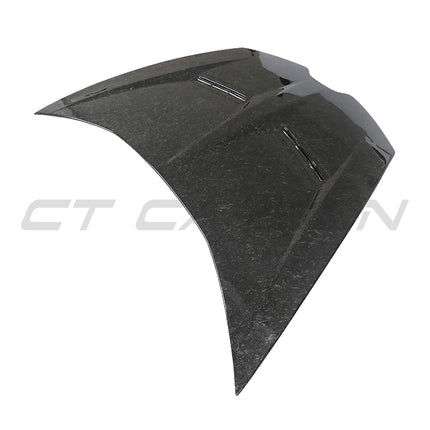 Lamborghini Huracan carbon fibre hood close up finish