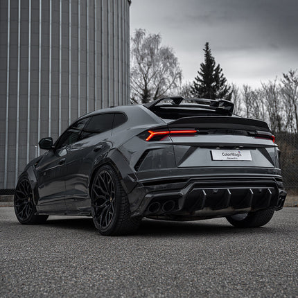 Lamborghini Urus Carbon Fibre Diffuser CT Design rear view