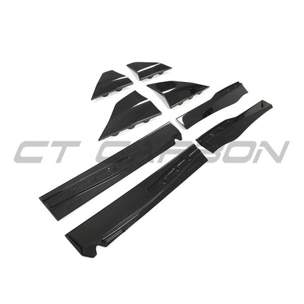 McLaren 720S Carbon Fibre Side Skirts CT Design angle 9