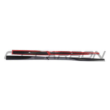 CT Carbon McLaren Artura side skirt weave finish