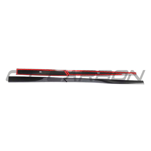 CT Carbon McLaren Artura side skirt weave finish