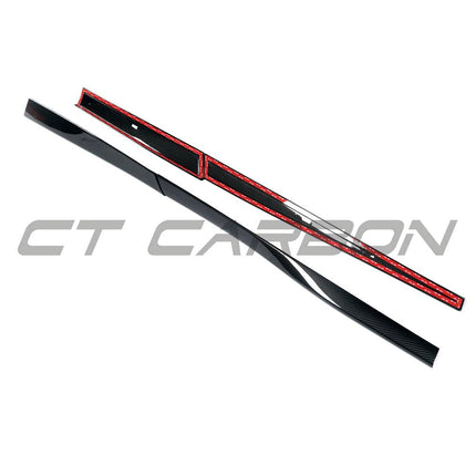 CT Carbon McLaren Artura side skirt on car