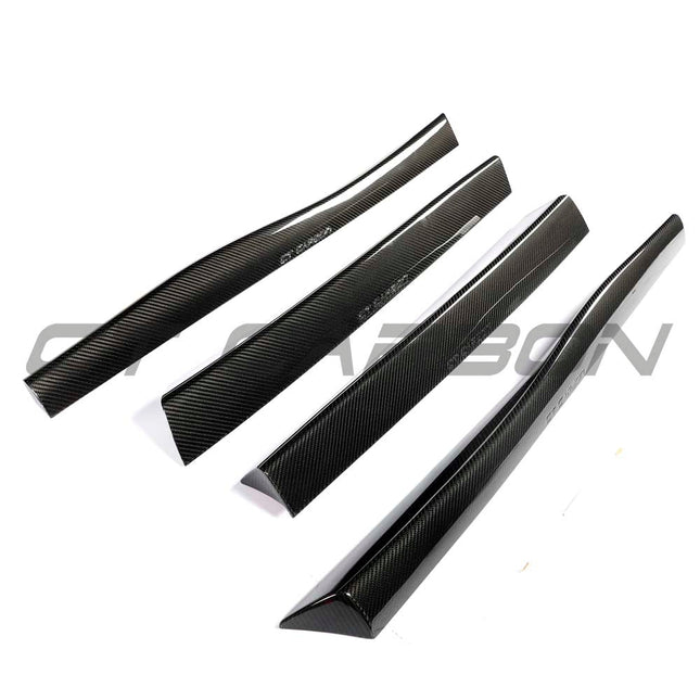 CT Carbon McLaren Artura side skirt fitted rear angle