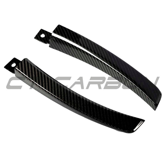 CT Carbon splitter dry carbon weave detail