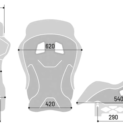 Sparco ADV XT Carbon Fiber Racing Seat, view 5