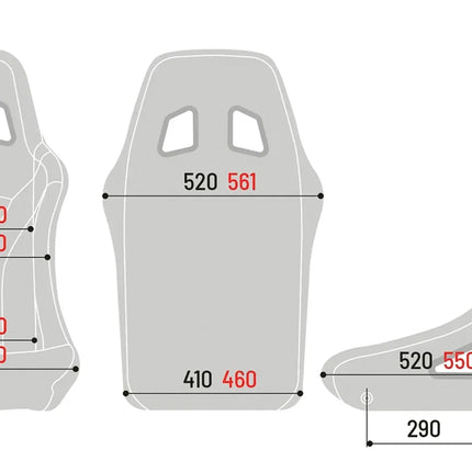 Sparco Sprint Racing Seat, Vinyl, 2209, view 6