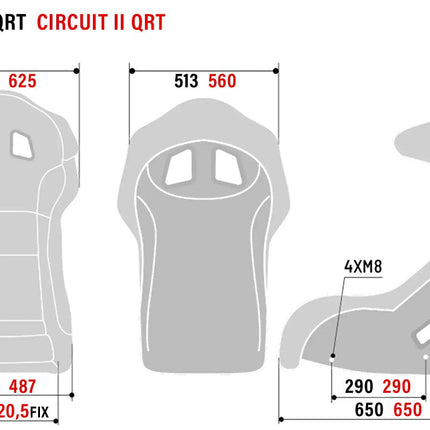 Sparco Circuit II Carbon Racing Seat 2238CA, view 5