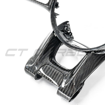 Mercedes-AMG G63 carbon fibre steering wheel trim high gloss finish