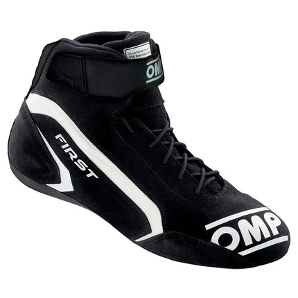 OMP First Racing Shoes Black/White