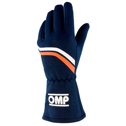 OMP Dijon Vintage Racing Gloves, Blue (IB-746E)