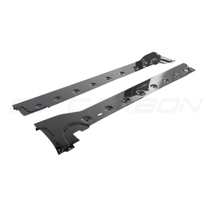 Porsche 911 992 Turbo S Carbon Fibre Side Skirts CT Design detail