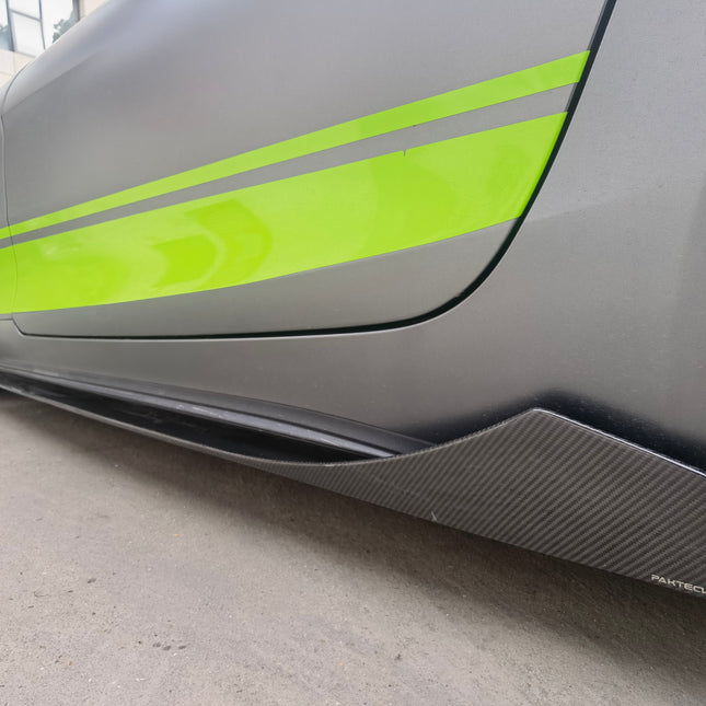Paktechz Carbon Fiber Side Skirts Ver.1 for Mercedes-AMG GT / GT S C190 2015-2021, image 1