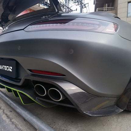 Paktechz Carbon Fiber Rear Diffuser Ver.1 for Mercedes-AMG GT / GT S C190 2015-2021, image 8