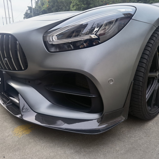 Paktechz Carbon Fiber Front Lip Ver.1 for Mercedes-AMG GT / GT S / GT C C190 2018-2021, image 15