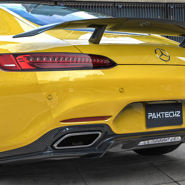 Paktechz Carbon Fiber Rear Diffuser Ver.2 for Mercedes-AMG GT / GT S C190 2015-2017, image 1
