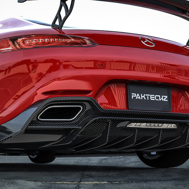 Paktechz Carbon Fiber Rear Diffuser Ver.1 for Mercedes-AMG GT / GT S C190 2015-2021, image 2