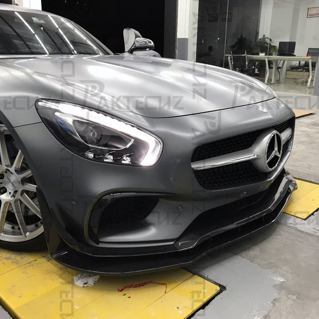 Paktechz Carbon Fiber Upper Valences Ver.1 for Mercedes-AMG GT / GT S C190 2015-2017, image 7
